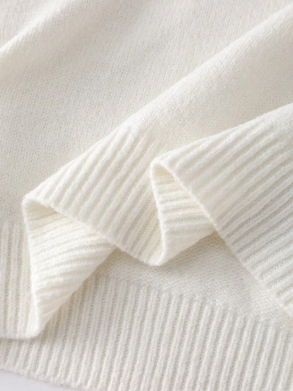 cream Casual Women's Knitted High Neck Maxi Sweater and Skirt 2 piece coord Set